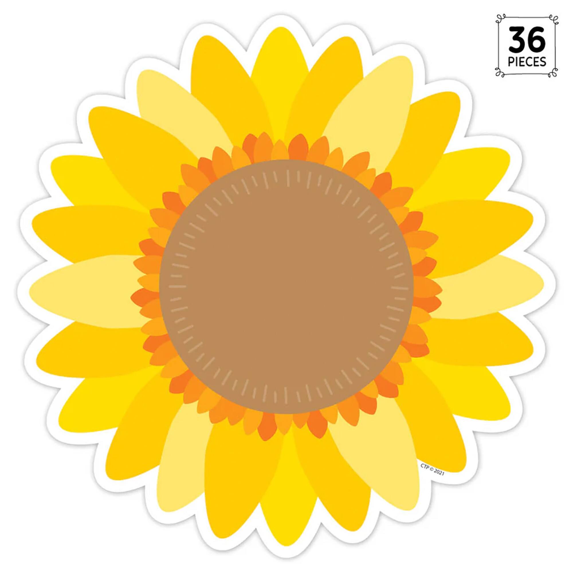 Creative Teaching Press® 6" Sunflower Designer Cut-Outs, 3 Packs of 36
